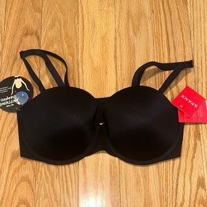 NWT SPANX UP FOR ANYTHING STRAPLESS BRA | 32D | Black | Includes straps.